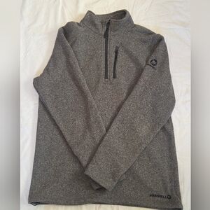 Merrell Men's Size L 1/4 Zip Sweater in Charcoal